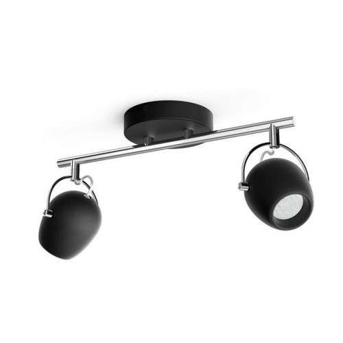 Bodová - PH 50612/30/P0 LED Bodové svítidlo Philips Rivano 50612/30/P0 2x4,3W černé 2700K - PHILIPS (915005688401) - foto 1