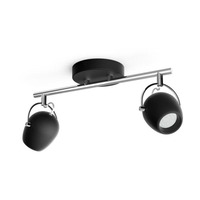 Bodová - PH 50612/30/P0 LED Bodové svítidlo Philips Rivano 50612/30/P0 2x4,3W černé 2700K - PHILIPS (915005688401)
