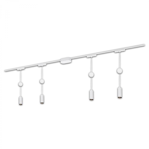 Lištové Briloner 48V - BRILO 8041046 Luxtrail lištový systém, kompletní sada, 4x LED závěsné svítidlo, bílá - BRILO - foto 1