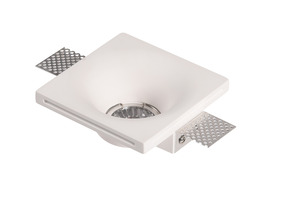 Svítidla pro reflektory (gu10) - Stropní armatura bezešvé zapuštěné bílé