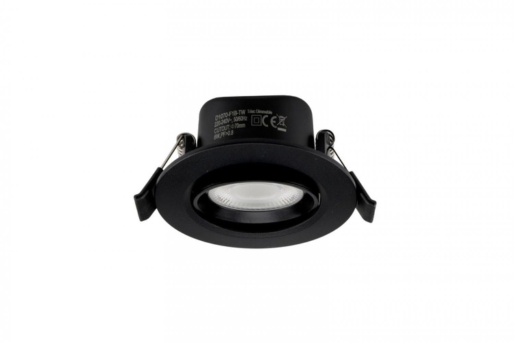 Koupelnová - IMPR 565460 Deko-Light vestavné bodové svítidlo - Surtur Tilt 68, 6 W, DTW, 1800-2700 K, černá - LIGHT IMPRESSIONS - foto 1