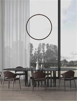 Kruhová - NV 9070169 Závěsné svítidlo CHANGE černý hliník a akryl LED 48W 230V 3000K IP20 stmívatelné - NOVA LUCE