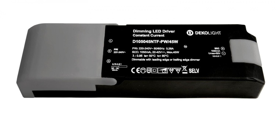 Stabilizovaný proud - IMPR 862258 Deko-Light napájení (CC, DC) stmívatelné, QUICK, CC, 1050mA, 25-40V, 42W, konstantní proud - foto 1