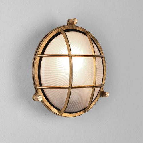 Přisazená - AST 1376005 Nástěnné / stropní svítidlo Thurso Round IP44 E27 42W mosaz - ASTRO Lighting - foto 1