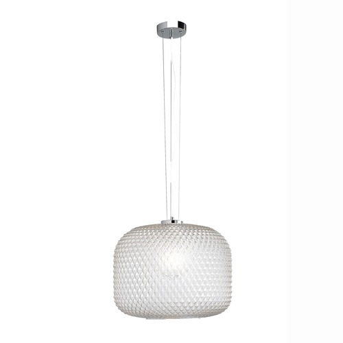 Válec - FAN I-ASHFORD-S40 TR Závěsné svítidlo Ashford Sferica, průhledné, 1 x E27, 40 x 150 cm - FANEUROPE - foto 1