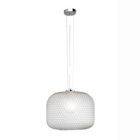 Válec - FAN I-ASHFORD-S40 TR Závěsné svítidlo Ashford Sferica, průhledné, 1 x E27, 40 x 150 cm - FANEUROPE