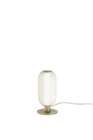 Stolní lampy dekorační - FAN LED-INKAS-L-ORO Stolní LED lampa Inkas (zlatá, kov) 11 W, 1260 lm, CCT 3000 / 3500 / 4000 K, 28 x 14 cm - FANEUROPE