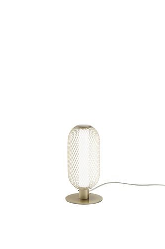 Stolní lampy dekorační - FAN LED-INKAS-L-ORO Stolní LED lampa Inkas (zlatá, kov) 11 W, 1260 lm, CCT 3000 / 3500 / 4000 K, 28 x 14 cm - FANEUROPE - foto 1