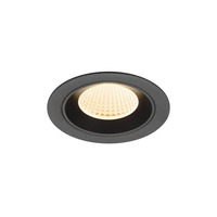 Kruhová - LA 1009598 NUMINOS® M Stropní vestavné svítidlo, 2700 K, 40°, IP20, kulaté, černé - BIG WHITE (SLV)