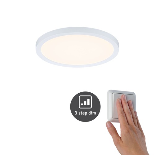 Koupelnová - P 93049 LED vestavné svítidlo Areo VariFit IP44 3-krokové-stmívatelné 175mm 13W 3.000K bílá - PAULMANN - foto 1