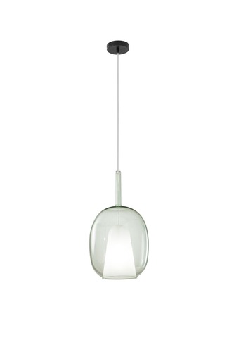 Koule - FAN I-PIREX-S44-VER Závěsné svítidlo Pirex (zelené sklo) objímka E27 bez rozety - FANEUROPE - foto 1