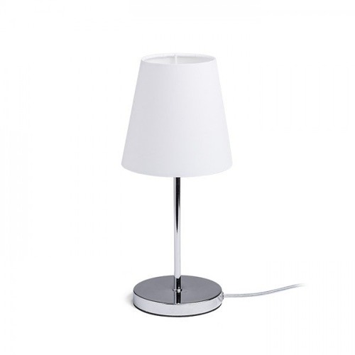 Stolní lampy dekorační - RED R14047X VÝPRODEJ VZORKU - NYC/CONNY 15/15 stolní Polycotton bílá/chrom 230V E27 7W - RED - DESIGN RENDL - foto 1