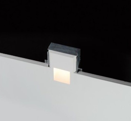 Hranatá - BPM 10006.01.OUT.WR.CEM.38.ST.9.27 Vestavné svítidlo ARA LED bílé 3W 2700K 237lm 230V - BPM-WHITE (CRISMOSIL/MODULAR) (starý kód: 10006.02.27K) - foto 1