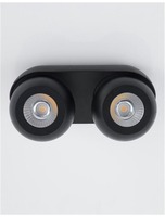 Bodová - NV 9105102 Bodové svítidlo GON černý hliník LED 2x5W 230V 3000K IP20 - NOVA LUCE