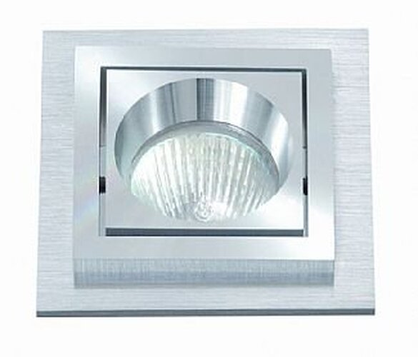 Hranatá - BPM 3070LED2.D40.3K Vestavné svítidlo Aluminio Plata, kartáč.hliník LED3x3W, 230V - BPM - foto 1