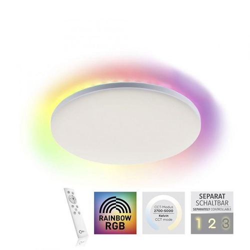 Kruhová - LD 15563-16 Stropní svítidlo CONRAD LED 24W 2700-5000K + LED 3W RGB bílé - LEUCHTEN DIREKT / JUST LIGHT - foto 1