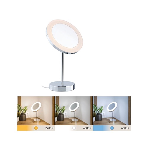 Stolní lampy dekorační - P 71150 LED kosmetické zrcadlo Masua IP44 CCT 230V 4W chrom - PAULMANN - foto 1