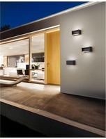 Nástěnná - NV 713122 Venkovní nástěnné svítidlo TWIN tmavě šedý hliník akrylový difuzor LED 2x5W 3000K 220-240V rotační 0-90st. IP54 - NOVA LUCE