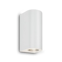 Nástěnná - BRILO 3648-026 LED venkovní svítidlo, 15,5 cm, 2x GU10, 4,7 W, bílé - BRILO