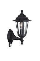 Nástěnná - PH 17473/30/PN PEKING SVÍTIDLO VENKOVNÍ NÁSTĚNNÉ s čidlem E27 max. 60W, IP44, černá - PHILIPS (915006002701)