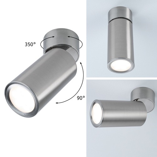 Kruhová - P 93091 LED stropní svítidlo 3-krokové-stmívatelné Turnal Coin 2700K 230V 6W stmívatelné kov kartáčovaný - PAULMANN - foto 1
