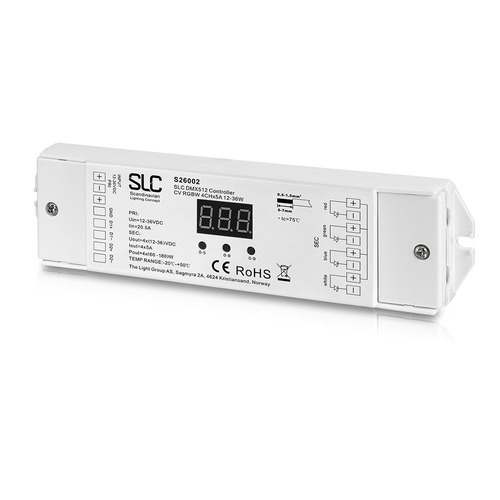 Stabilizované napětí - SLC S26002 SLC DMX Controller CV 4x5A 12-36V RGBW - TLG - foto 1