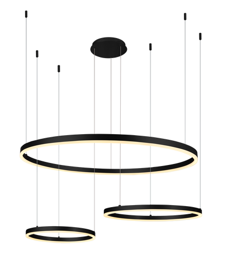 LED přívěšek - LED závěsná lampa 70W Sand Black - foto 1