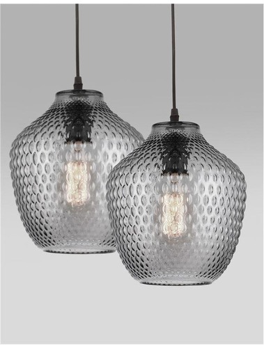 Koule - NV 9103531 Závěsné svítidlo CLARO kouřové sklo černý kov E27 1x12W 230V IP20 bez žárovky - NOVA LUCE - foto 1