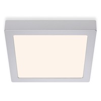 Hranatá - BRI 7118-014 LED stropní svítidlo, 22,5 cm, 16,5 W, matný chrom - BRILONER