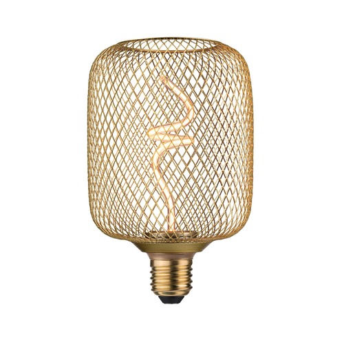 E27 - P 29260 Kovic Glow Standard 230V LED žárovka Zyl E27 4W 1800K stmívatelné mosaz - PAULMANN - foto 1