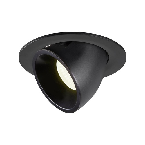 Kruhová - LA 1006011 NUMINOS® GIMBLE L zápustné stropní svítidlo černé 4000 K 20° - BIG WHITE (SLV) - foto 1