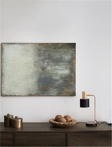 Stolní lampy dekorační - NV 9050161 Stolní lampa PAZ zlatý kov černé kovové stínidlo černá základna E14 1x5W 230V IP20 bez žárovky - NOVA LUCE - foto 1