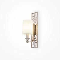 Dekorativní - M H005WL-01BG Nástěnné svítidlo Vittoria E14 40W bílá látka kov designové - MAYTONI