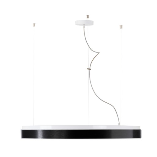 Kruhová - OS DEL69926 DELIA LC5 závěsné plastové svítidlo bílá / černá IP40 4000 K 98W LED - OSMONT - foto 1