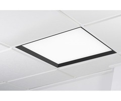 LED panely - KHL K50502.BK.OP.3K.PU WINNER LED panel černá 3000K opál PUSH 37W čtverec - KOHL-Lighting