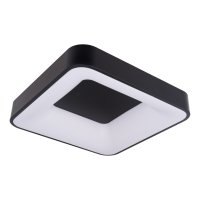 Hranatá - LED svítidlo ZULU 60W CCT hranaté černé stropní