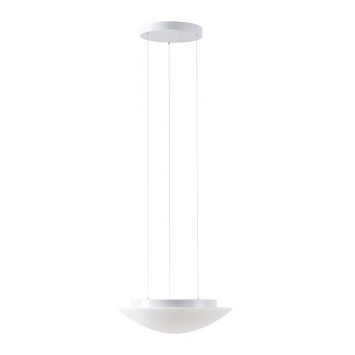 Kruhová - OS AUR73557 AURA LE5 závěsné skleněné svítidlo bílá IP40 4000 K 24W LED - OSMONT - foto 1