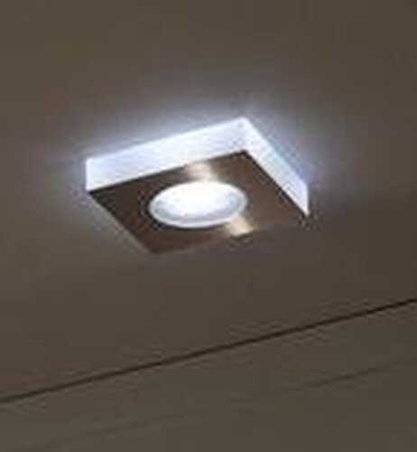 Hranatá - LUX 22010.00 Vestavné svítidlo IO Mystic 10 nerez 8W 650lm PowerLED 230V - LUXLIGHTING - foto 1