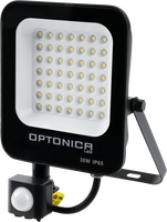 Vnější světlomety - LED SMD Floodlight Černé tělo IP65 se senzorem