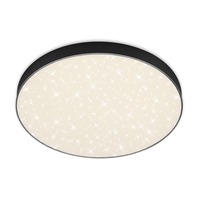 Kruhová - BRI 7075-415 LED stropní svítidlo hvězdné nebe, pr. 38,7 cm, 24,5 W, černá - BRILONER