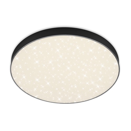 Kruhová - BRI 7075-415 LED stropní svítidlo hvězdné nebe, pr. 38,7 cm, 24,5 W, černá - BRILONER - foto 1