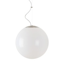 Koule - OS ISI63036 ISIS L4 PE HP závěsné plastové svítidlo kartáčovaná nerez / bílá IP40 3000 K 59W LED - OSMONT