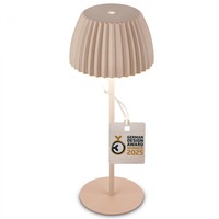 Stolní lampy dekorační - BRILO 7553011 BRILONER Nabíjecí stolní lampa Riffle - 36,5 cm, 2W, 200lm, IP44, bezdrátová, LED, stmívatelná, dotykový vypínač, béžová 7553011
