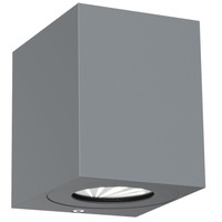 Nástěnná - NOR 49711010 Venkovní nástěnné svítidlo Canto Kubi 2 2x6W LED šedá čirá - NORDLUX
