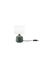 Stolní lampy dekorační - FAN I-BURANO-L-VER Stolní lampa Burano keramika, zelená, 1xE14, pr. 14 x H 22 cm - FANEUROPE