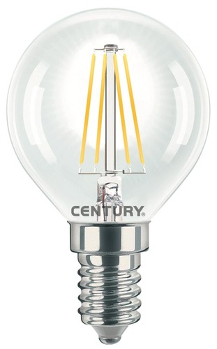 E14 - CEN INH1G-061427 LED FILAMENT MINI GLOBE ČIRÁ 6W E14 2700K 806Lm 360d 45x76mm IP20  - CENTURY - foto 1