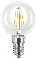 E14 - CEN INH1G-061427 LED FILAMENT MINI GLOBE ČIRÁ 6W E14 2700K 806Lm 360d 45x76mm IP20  - CENTURY