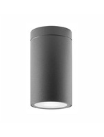 Přisazená - NV 9020021 Venkovní stropní svítidlo CERISE tmavě šedý hliník a skleněný difuzor GU10 1x7W IP54 220-240V bez žárovky - NOVA LUCE