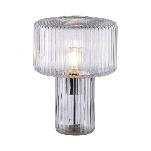 Stolní lampy dekorační - PN 4092-00 FUNGUS LED stolní lampa transparentní, sklo tvaru houby, pr.25cm, vypínač - PAUL NEUHAUS - foto 1