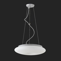 Kruhová - OS SAT60453 SATURN L2 závěsné skleněné svítidlo stříbrná / bílá IP20 3000 K 31W LED DALI (původní kód OS 60453) - OSMONT